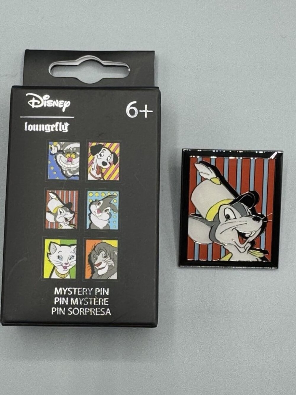 Loungefly Disney Pop Art Frame Blind Box Enamel Pin TIMOTHY Q MOUSE New Open Box